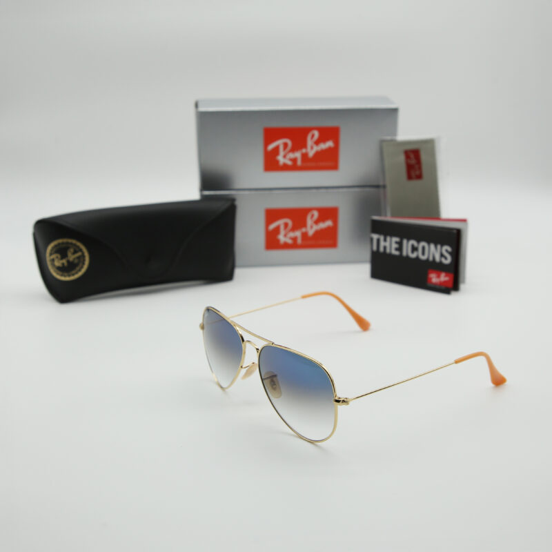 RB 3025 AVIATOR LARGE METAL MAVİ DEGRADE